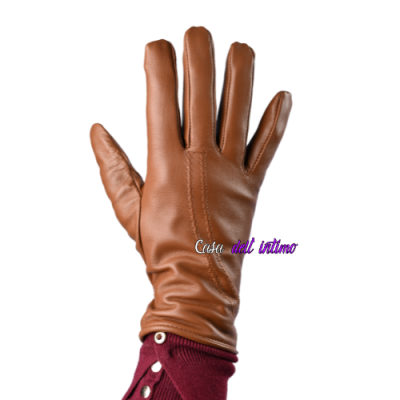 KRATKE KOŽNE RUKAVICE 07877 BRAON