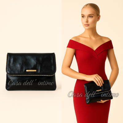 ŽENSKA KOŽNA TORBA 561199 CRNA