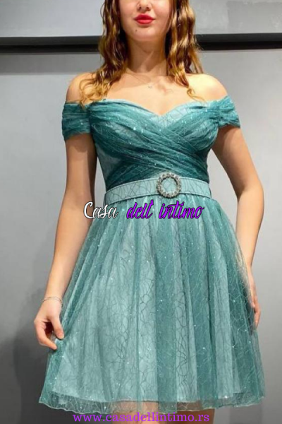 ELEGANTNA HALJINA 2351 TAMNO ZELENA